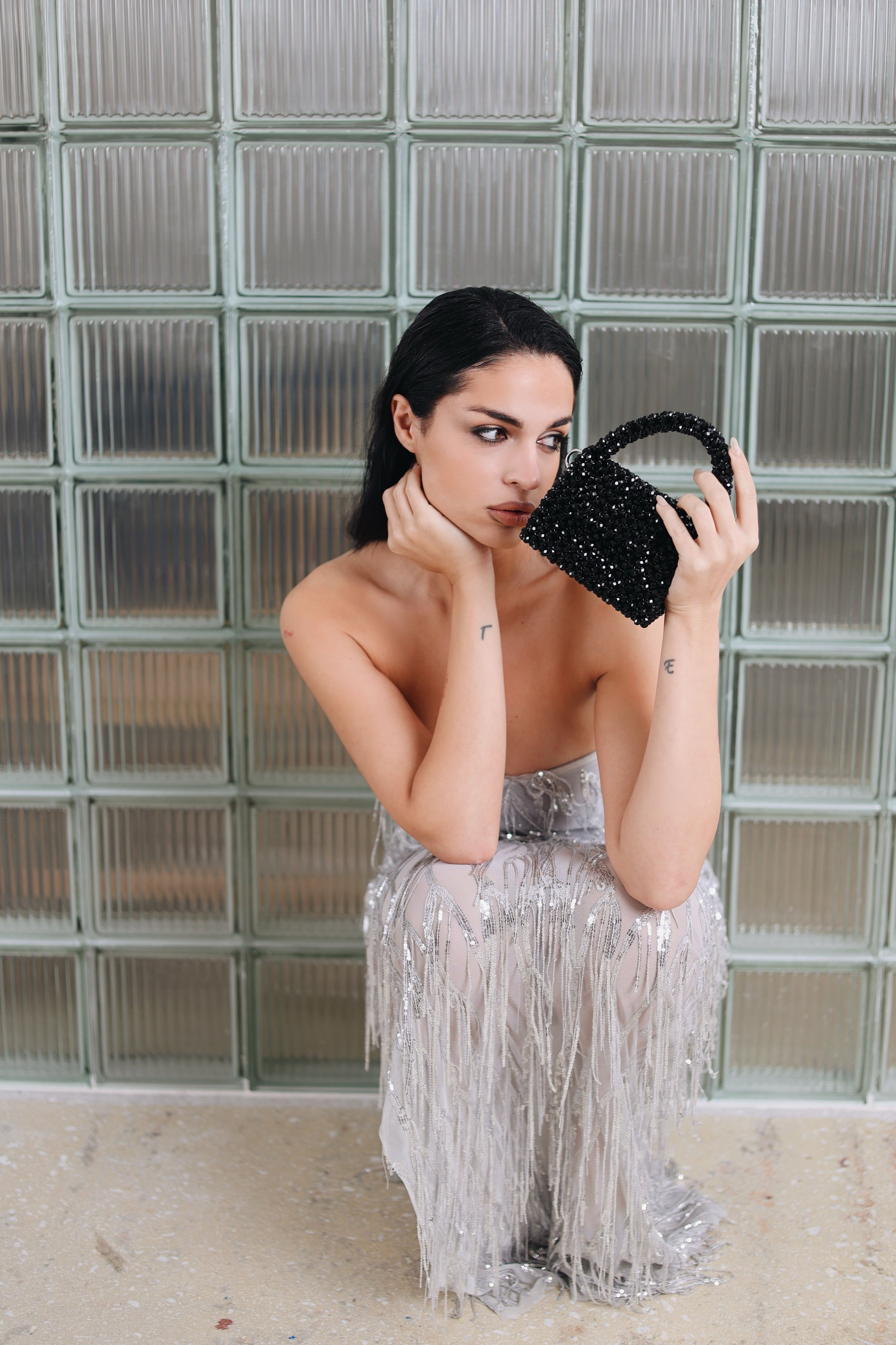 Black crystal mini size