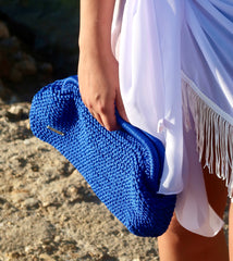 Blue clutch mini size