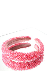 Baby pink crystal headband