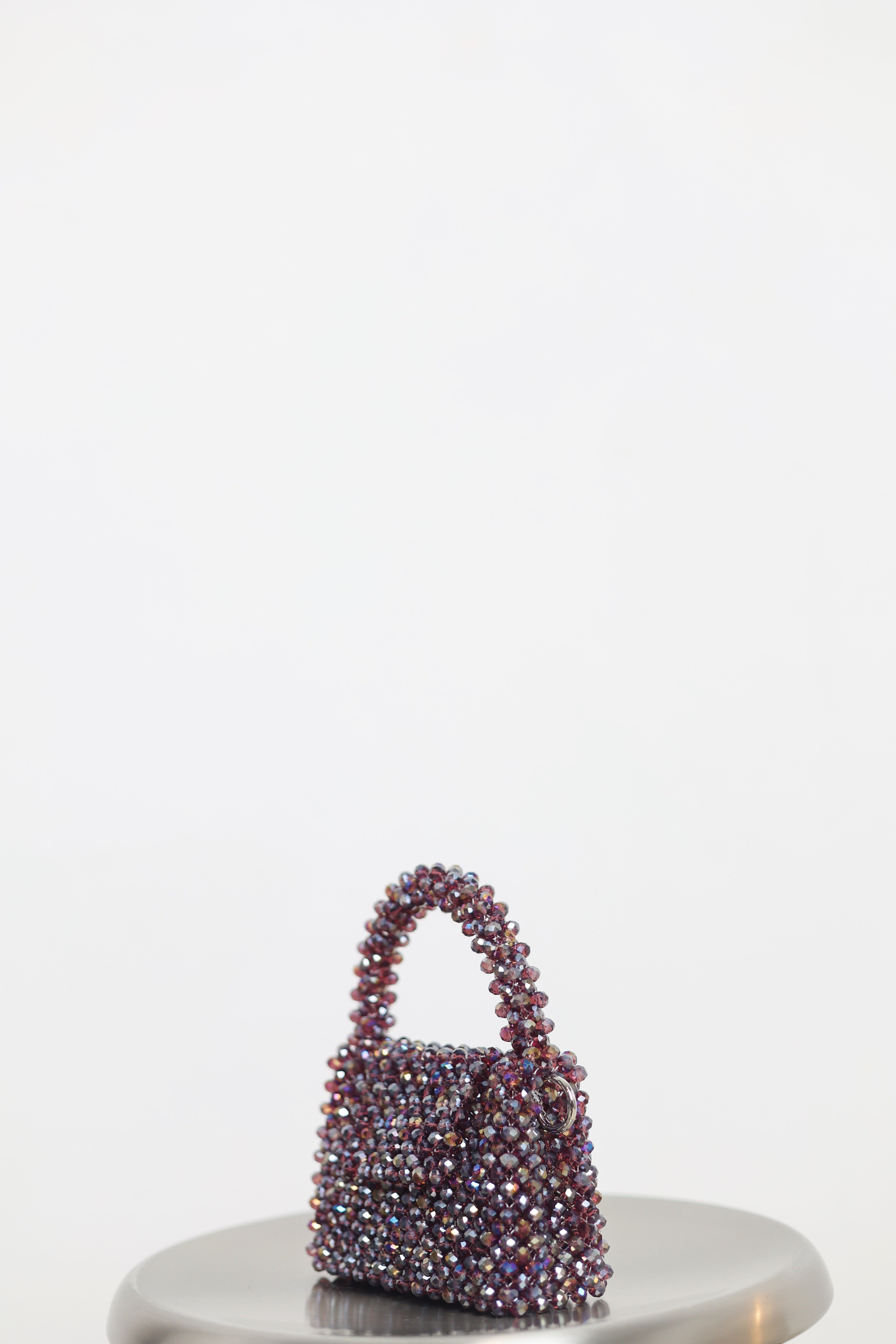 Dark raspberry crystal mini size