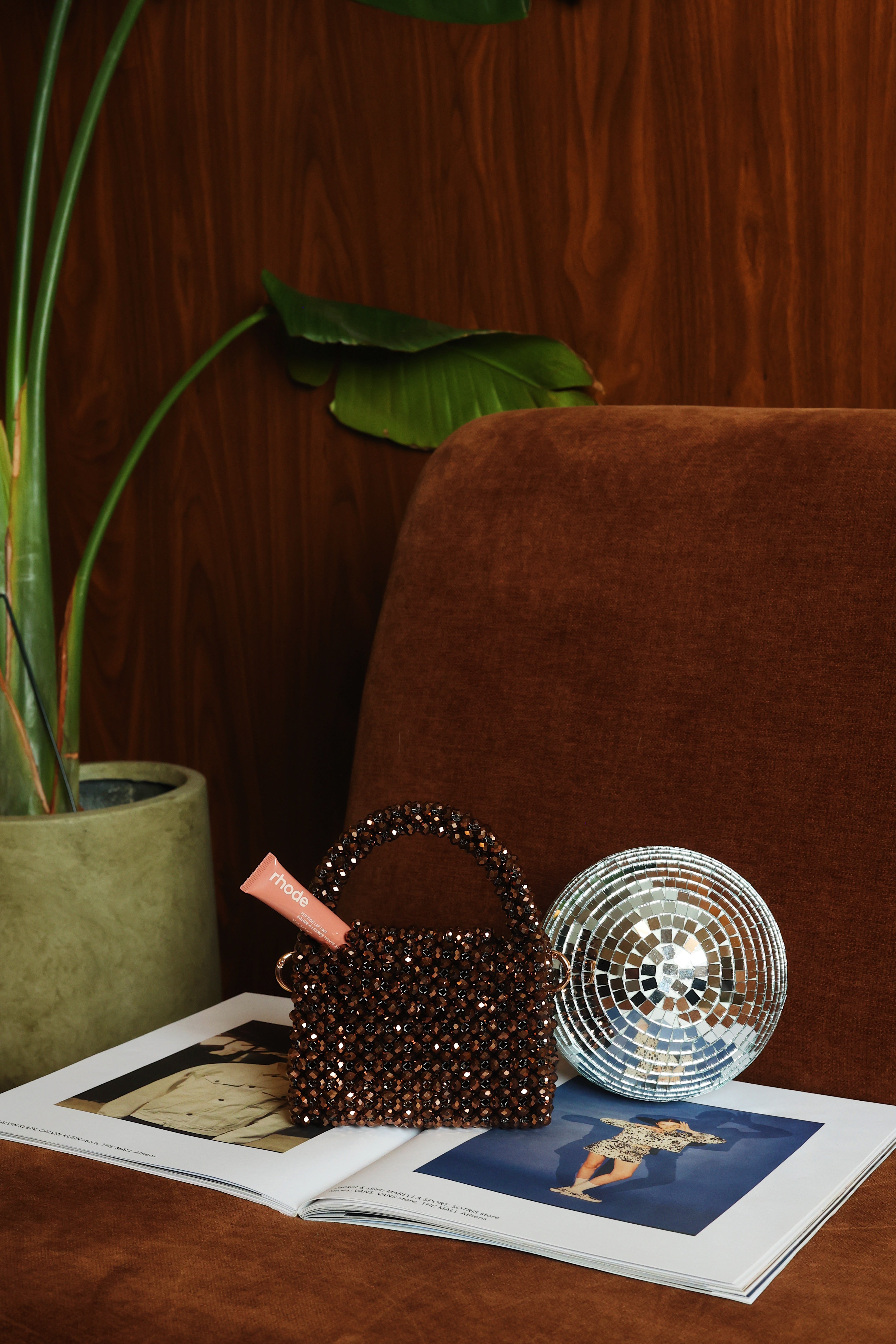 Brown crystal mini size