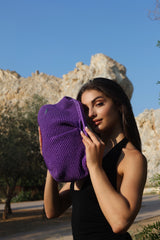 Purple clutch big size