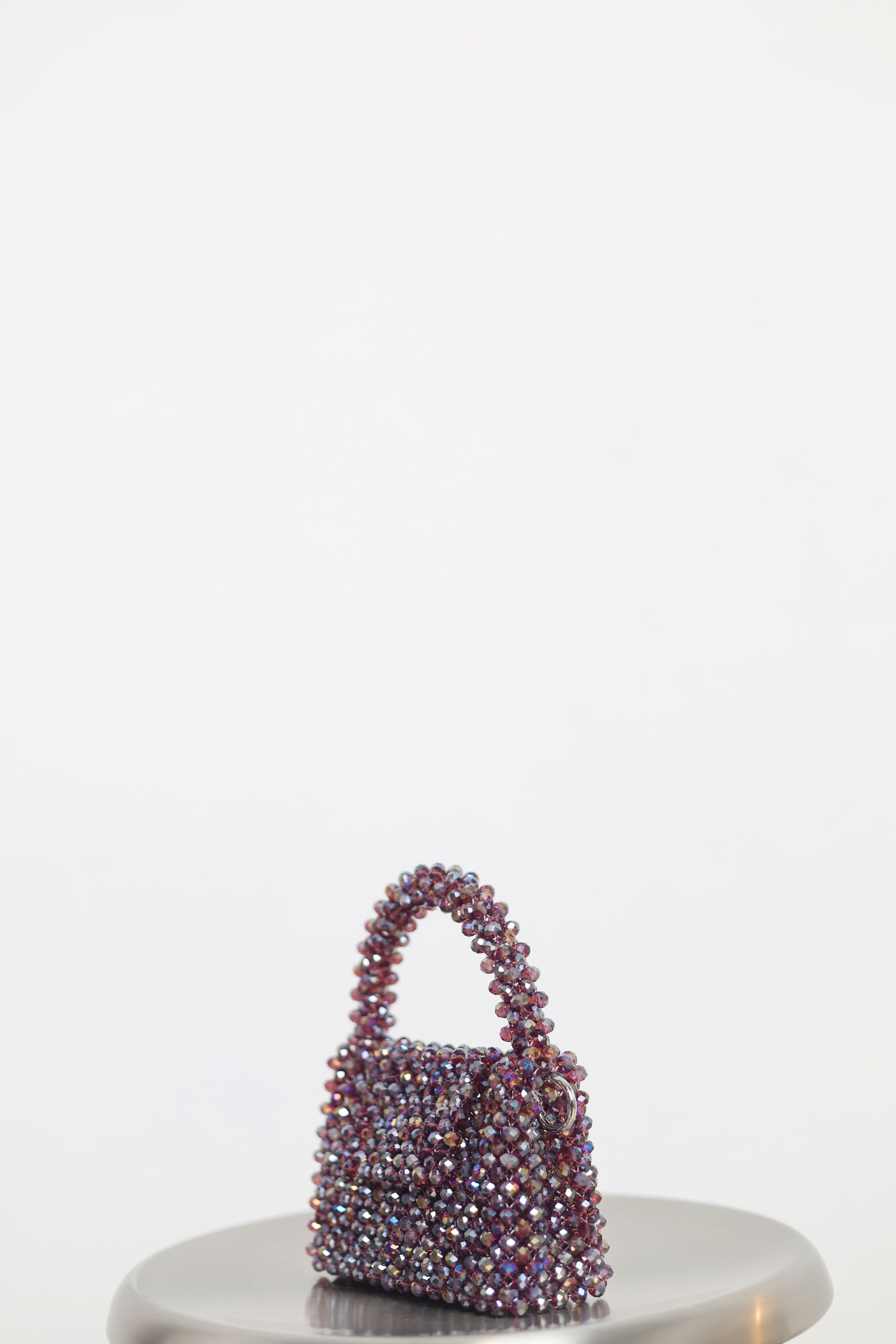 Dark raspberry crystal mini size