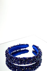 Blue crystal headband