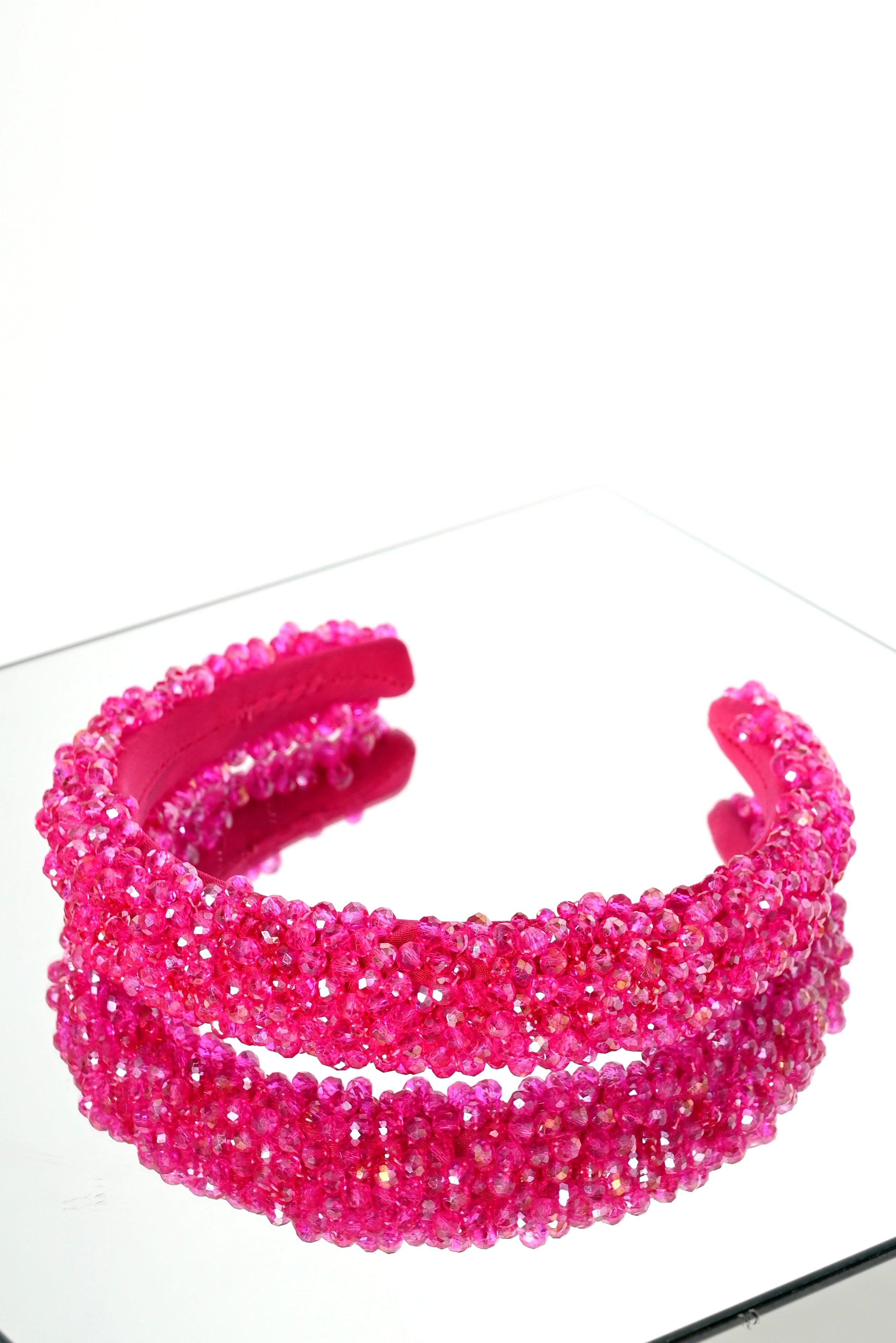 ￼Fuksia crystal headband