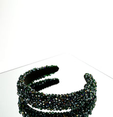 Green crystal headband