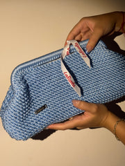 Light blue small clutch